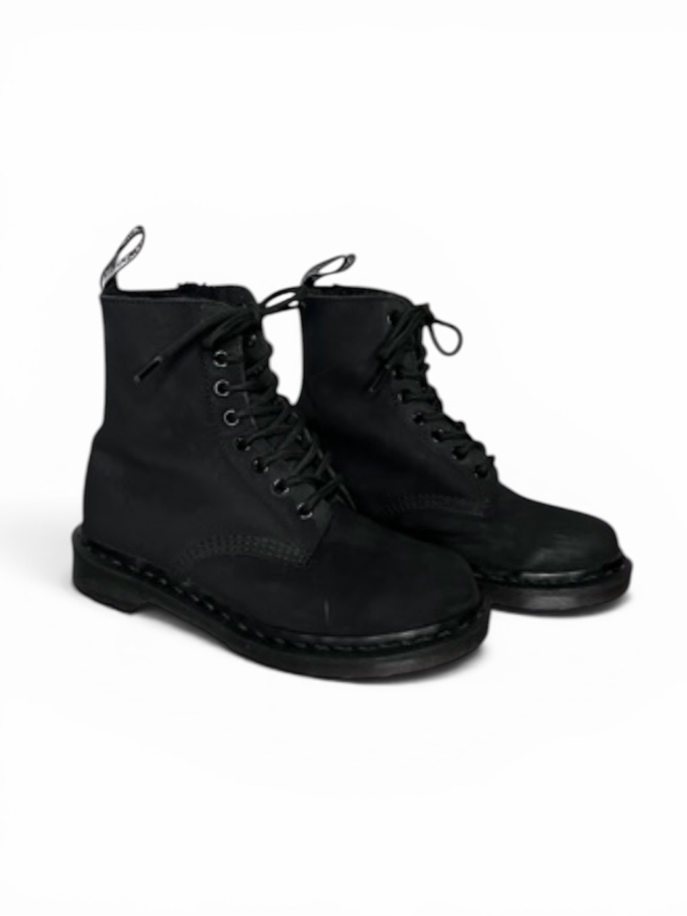 DR MARTENS 1460 MONO SMOOTH BLACK LEATHER LACE UP BOOTS Size 6 Women 37